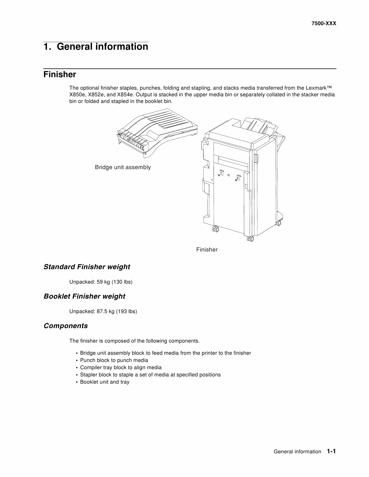 Lexmark X X850e X852e X854e 7500 Service Manual-2